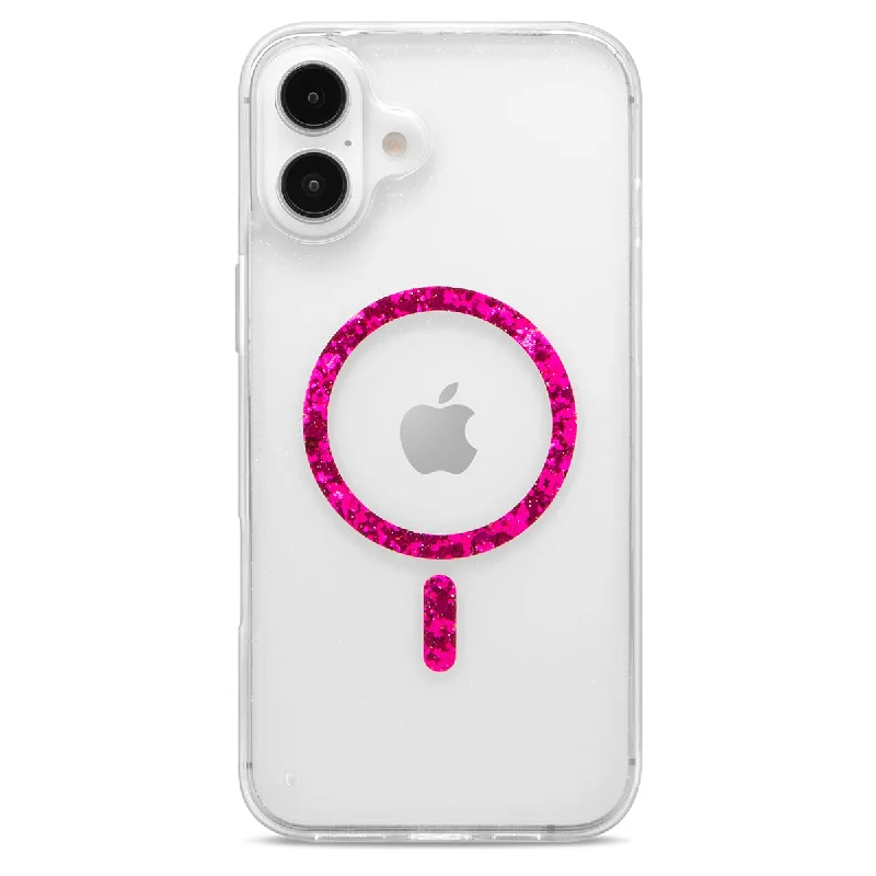 Showcase Halo Glitter - iPhone 16 Plus Magenta w/ MagSafe Case