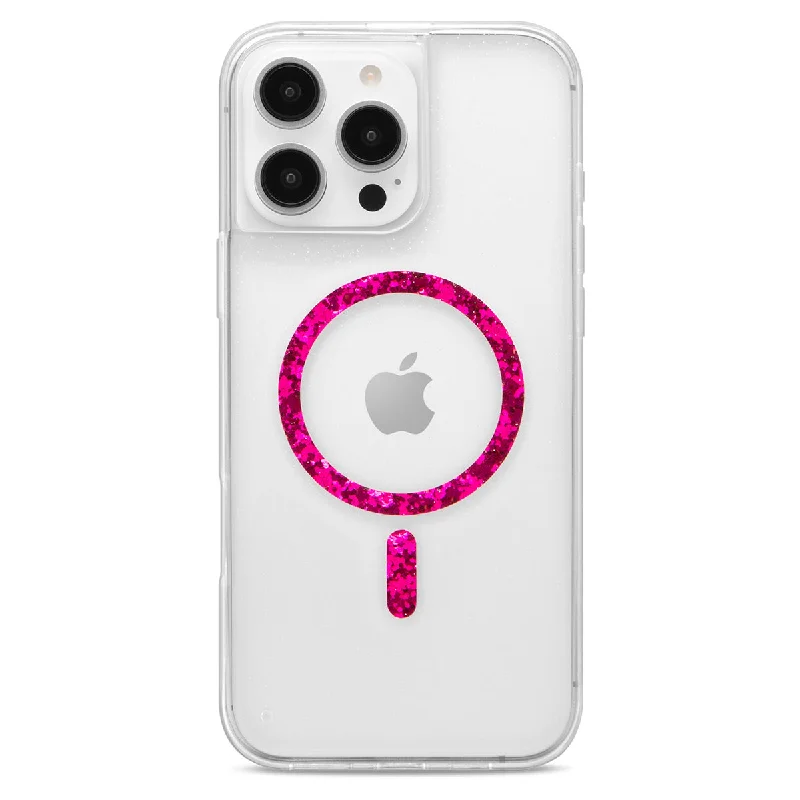 Showcase Halo Glitter - iPhone 16 Pro Max Magenta w/ MagSafe Case