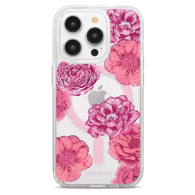 Showcase Prints - iPhone 15 Pro Peonies w/ MagSafe Case