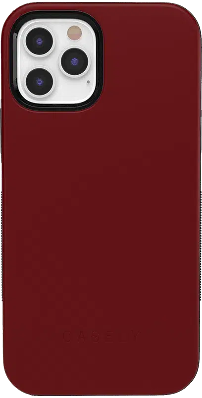 Burgundy Red on Black | Ultra-Protective Bold Case