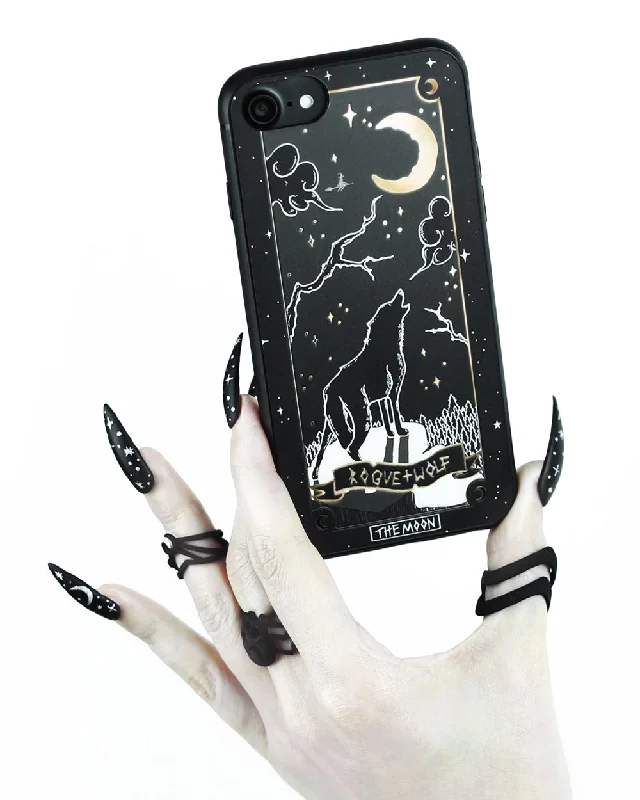 The Moon Tarot Phone Case - Mirror Gold Details