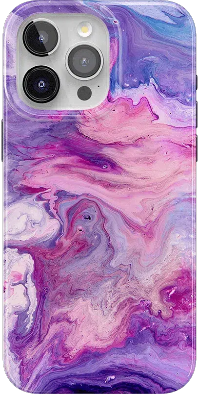 Tie Dying Over You | Purple Marble iPhone Case