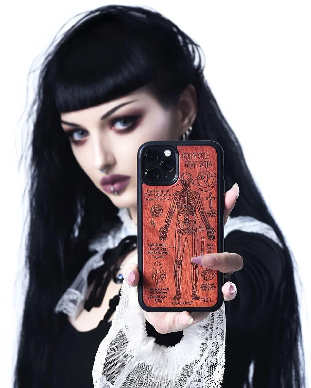 Vampire Anatomy - Engraved Rose Wood Phone Case